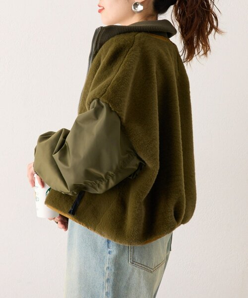 etsinta（エシンタ）の「【etsinta】ファー切替ショートスタンド