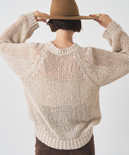 Whim Gazette（ウィムガゼット）の「3Gニットプルオーバー（ニット/セーター・レディース・チャコールグレー/ブラウン/ベージュ・FREE）」の21枚目の写真