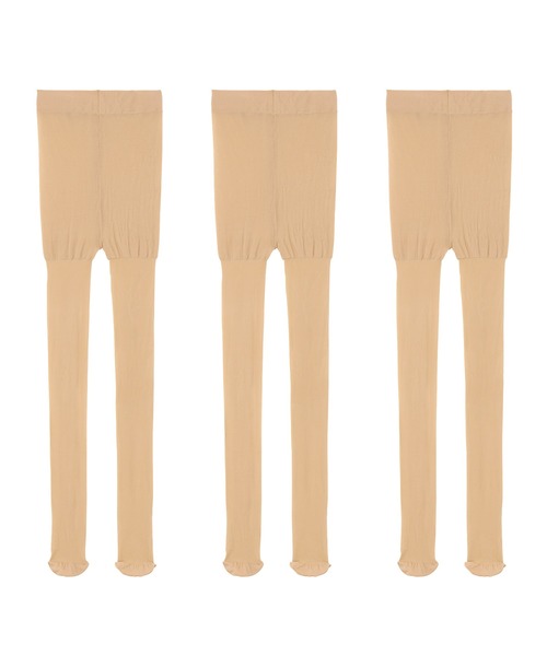 無印良品（ムジルシリョウヒン）の「婦人　サポートタイプ・２０デニール　ストッキング（３足組）（タイツ/ストッキング・レディース・ベージュ系1/ブラック/ベージュ系・L/M/XL/S）」の3枚目の写真