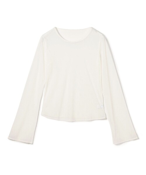 SIMONE WILD(シモーネワイルド)の「Simone Wild MESH EASY LS シアーロングスリーブプルオーバー(Tシャツ/カットソー・レディース・ホワイト・S)」の1枚目の写真