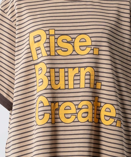 INTER FACTORY（インターファクトリー）の「SARA - ボーダーT（Tシャツ/カットソー・レディース・ブラウン/ブラック・FREE）」の21枚目の写真