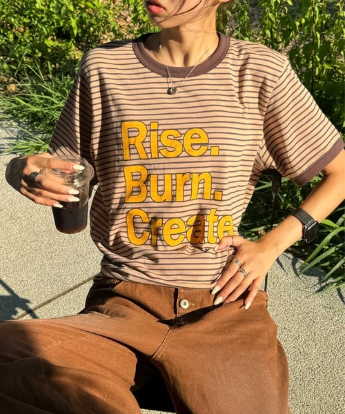 SARA - ボーダーT（Tシャツ/カットソー）｜INTER FACTORY（インター