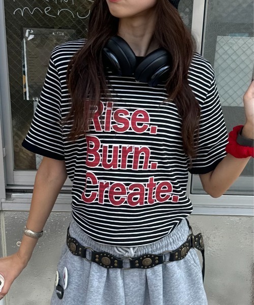 SARA - ボーダーT（Tシャツ/カットソー）｜INTER FACTORY（インター