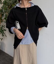 DouDou | フロントジップニット(ニット/セーター)