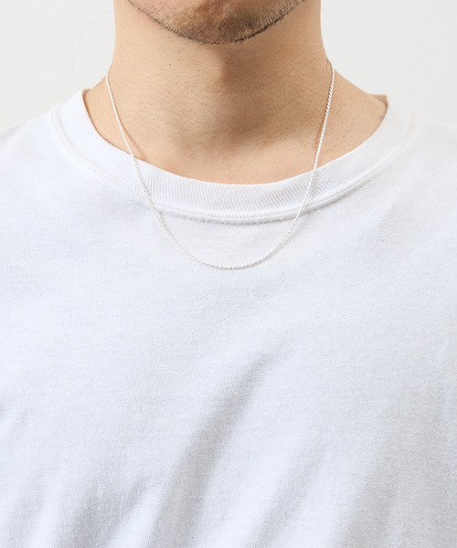 THEFT（セフト）の「THEFT セフト / ROPE CHAIN SILVER NECKLACE シルバー925ロープチェーンネックレス 50cm（ネックレス・メンズ・シルバー・50cm）」の2枚目の写真
