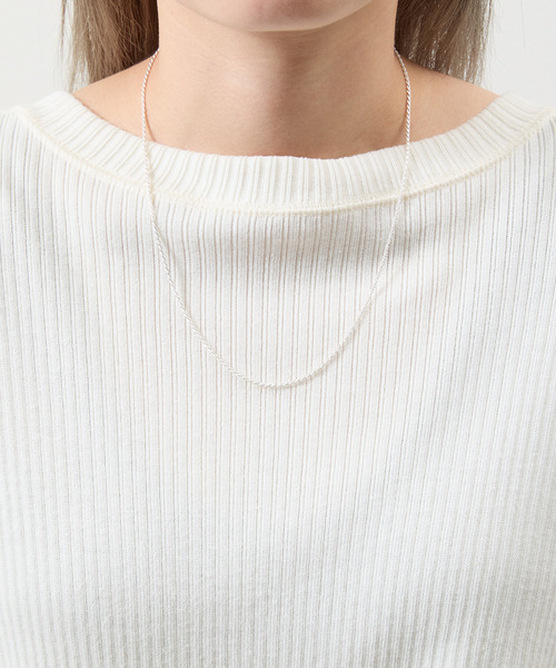 THEFT（セフト）の「THEFT セフト / ROPE CHAIN SILVER NECKLACE シルバー925ロープチェーンネックレス 50cm（ネックレス・メンズ・シルバー・50cm）」の3枚目の写真