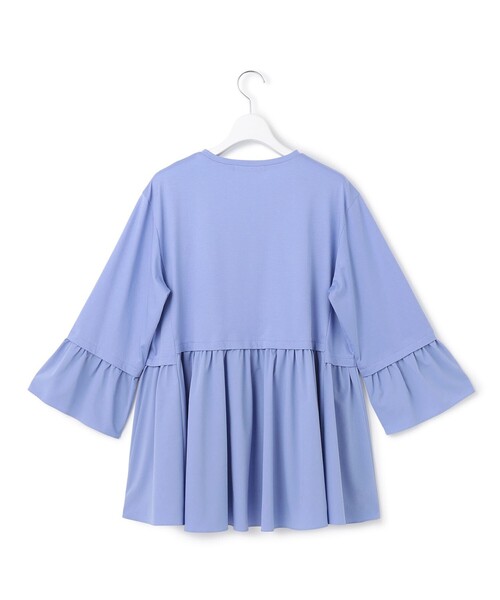 23区 S(ニジュウサンクチイサイサイズ)の「【洗える】シルキータフタコンビ ペプラム カットソー(Tシャツ/カットソー・レディース・ホワイト系/ブラック系/黄土色系/スカイブルー系・32)」の11枚目の写真