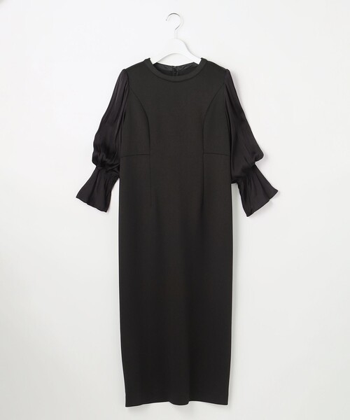 ANY SIS(エニィスィス)の「ベルスリーブナロー ドレス(ドレス・レディース・グレー系/ブラック系・LARGE/MEDIUM/SMALL)」の9枚目の写真