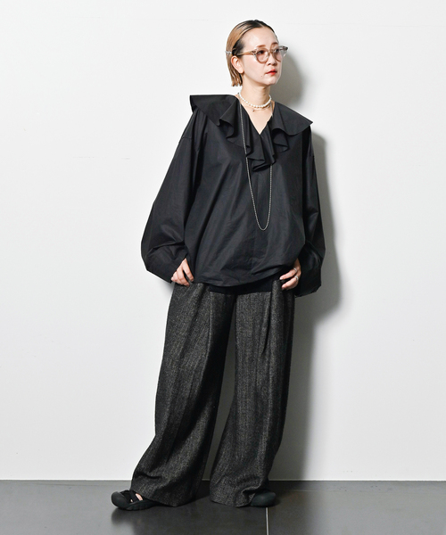 CITYSHOP（シティーショップ）の「FRILL NECK ブラウス（シャツ