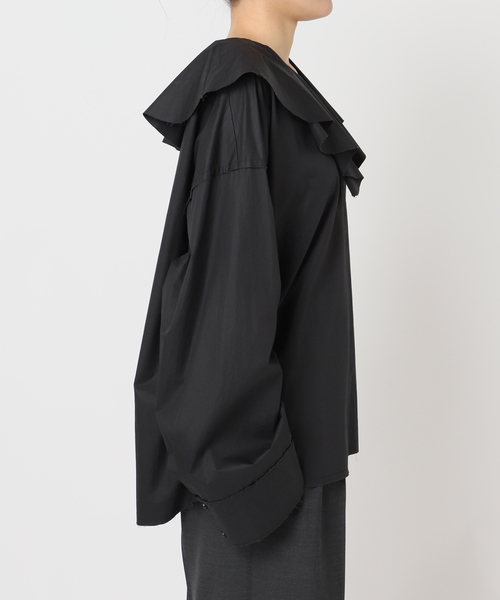 CITYSHOP(シティーショップ)の「FRILL NECK ブラウス(シャツ/ブラウス・レディース・ホワイト/ブラック・FREE)」の19枚目の写真