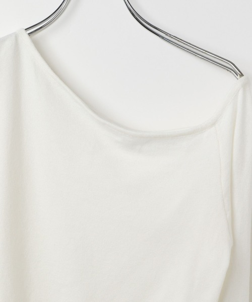 3.3 Field Trip （3.3フィールドトリップ）の「3.3 Field Trip／ワンショルニットプルオーバー（ニット/セーター・レディース・ブラック/ピンク/ホワイト/グレー・FREE）」の21枚目の写真