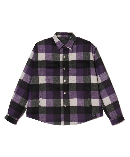 MSML（エムエスエムエル）の「CHECK SNAP BUTTON SHIRT（シャツ/ブラウス・メンズ・パープル/グリーン/ブラウン・M/L/S/XL）」の3枚目の写真