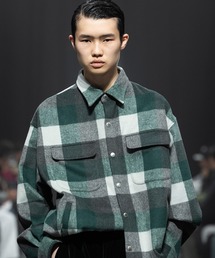 MSML | CHECK SNAP BUTTON SHIRT(シャツ/ブラウス)