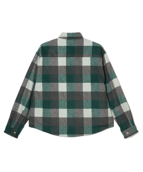 MSML（エムエスエムエル）の「CHECK SNAP BUTTON SHIRT（シャツ/ブラウス・メンズ・パープル/グリーン/ブラウン・M/L/S/XL）」の11枚目の写真