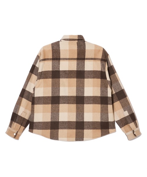 MSML（エムエスエムエル）の「CHECK SNAP BUTTON SHIRT（シャツ/ブラウス・メンズ・パープル/グリーン/ブラウン・M/L/S/XL）」の8枚目の写真