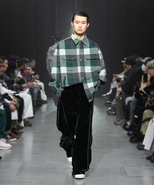 MSML（エムエスエムエル）の「CHECK SNAP BUTTON SHIRT（シャツ/ブラウス・メンズ・パープル/グリーン/ブラウン・M/L/S/XL）」の14枚目の写真