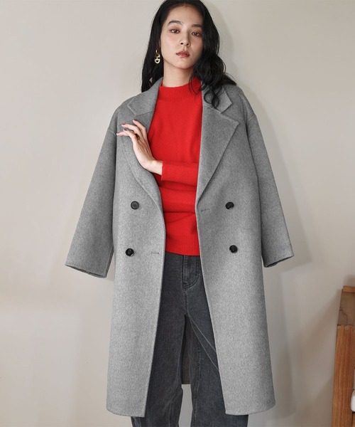 セール】【2025AW】【Premium】上質ウール チェスターコート ロング