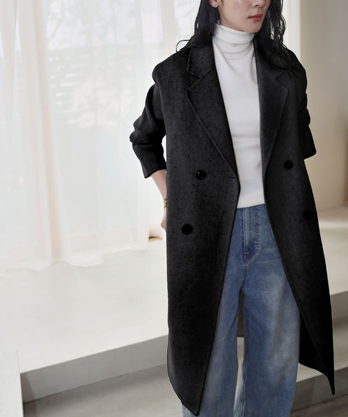 セール】【2025AW】【Premium】上質ウール チェスターコート ロング