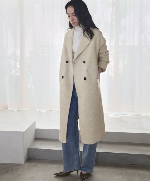 セール】【Premium】上質ウール チェスターコート ロングコート 冬