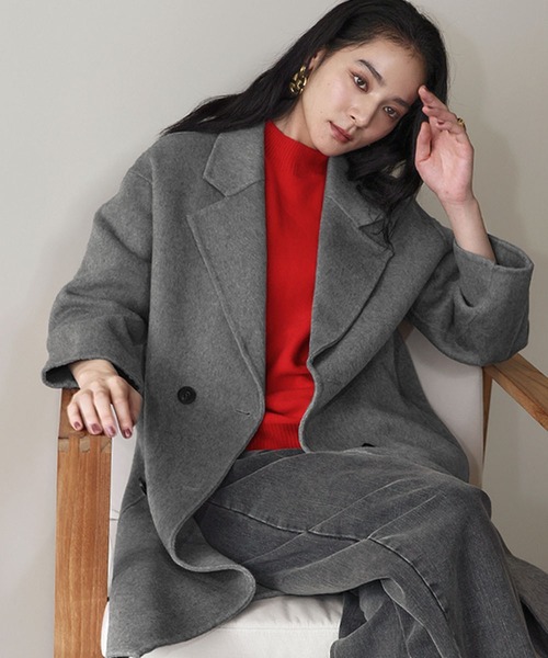 セール】【2025AW】【Premium】上質ウール チェスターコート ロング