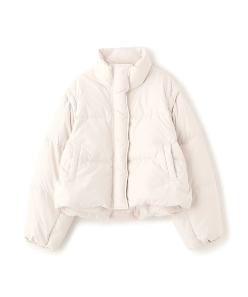 袖取り外し可能】2WAYショートダウン（ダウンジャケット/コート