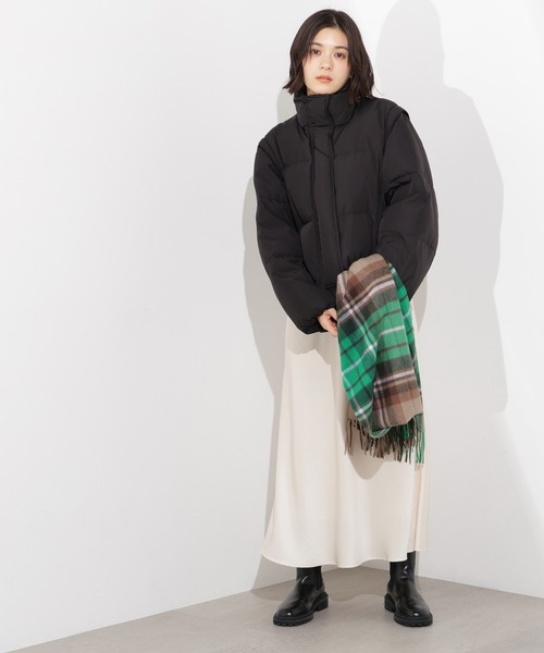 袖取り外し可能】2WAYショートダウン（ダウンジャケット/コート