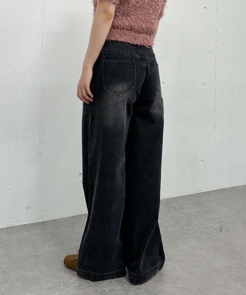 archives（アルシーヴ）の「フロントポケットデニム（デニムパンツ・レディース・ブラウン/ブラック・SMALL/MEDIUM）」の6枚目の写真