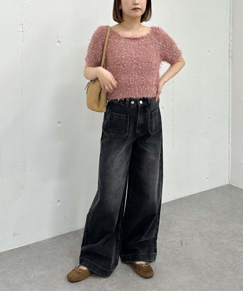 archives（アルシーヴ）の「フロントポケットデニム（デニムパンツ・レディース・ブラウン/ブラック・SMALL/MEDIUM）」の7枚目の写真