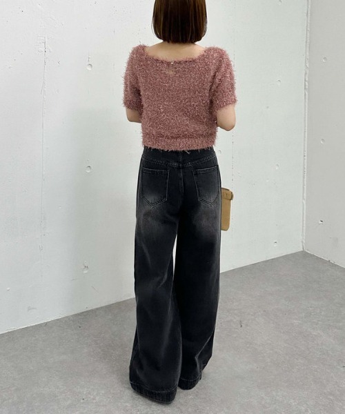 archives（アルシーヴ）の「フロントポケットデニム（デニムパンツ・レディース・ブラウン/ブラック・SMALL/MEDIUM）」の9枚目の写真