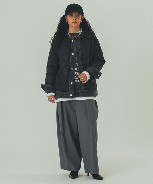 GENE HEAVENS)DENIM x QUILTING JACKET（その他アウター）｜ROSE BUD