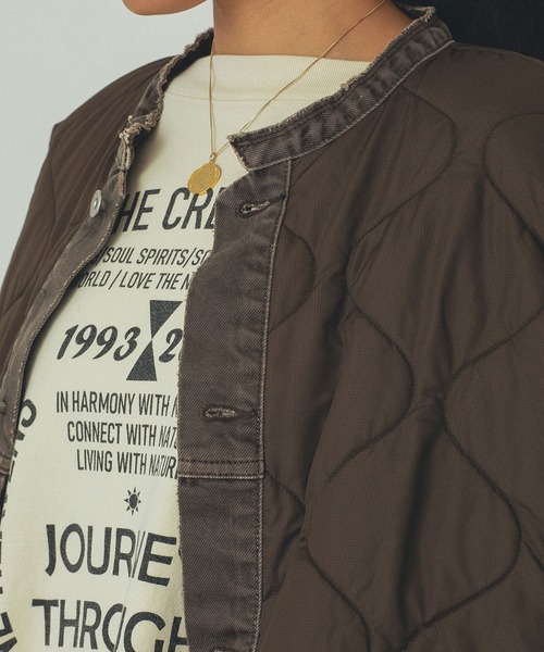 GENE HEAVENS)DENIM x QUILTING JACKET（その他アウター）｜ROSE BUD