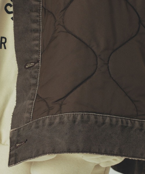 ROSE BUD(ローズバッド)の「(GENE HEAVENS)DENIM x QUILTING JACKET(その他アウター・レディース・ブラウン/ブラック/カーキ・ONE SIZE)」の10枚目の写真
