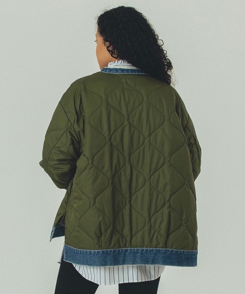 GENE HEAVENS)DENIM x QUILTING JACKET（その他アウター）｜ROSE BUD