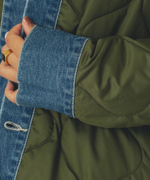 GENE HEAVENS)DENIM x QUILTING JACKET（その他アウター）｜ROSE BUD