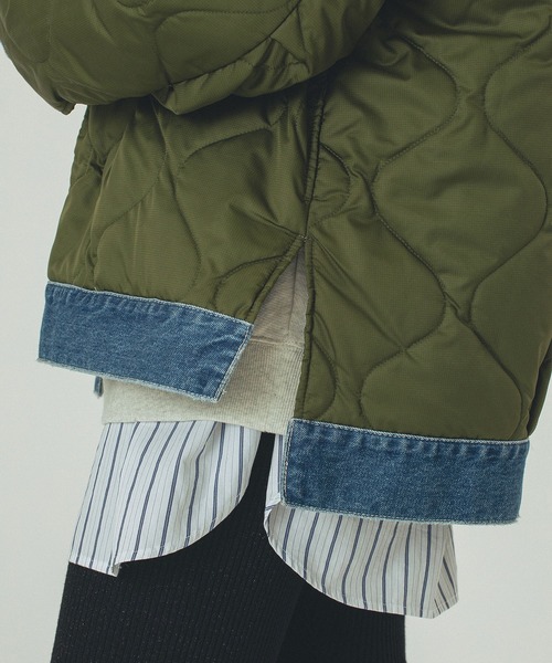 GENE HEAVENS)DENIM x QUILTING JACKET（その他アウター）｜ROSE BUD