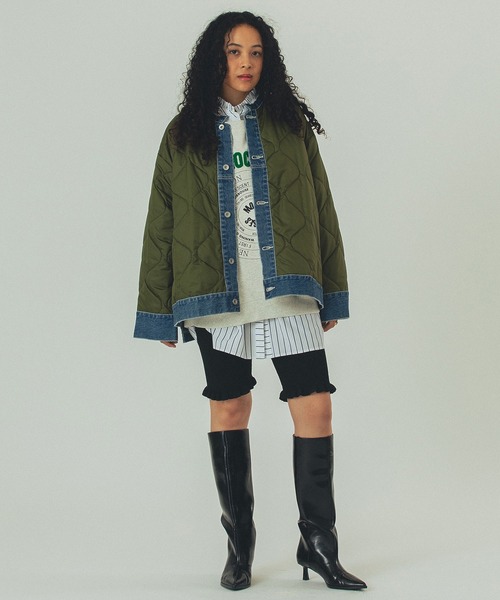 セール】(GENE HEAVENS)DENIM x QUILTING JACKET（その他アウター