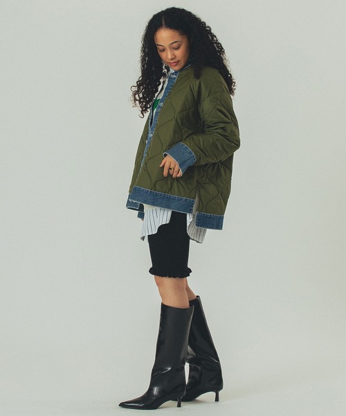 GENE HEAVENS)DENIM x QUILTING JACKET（その他アウター）｜ROSE BUD