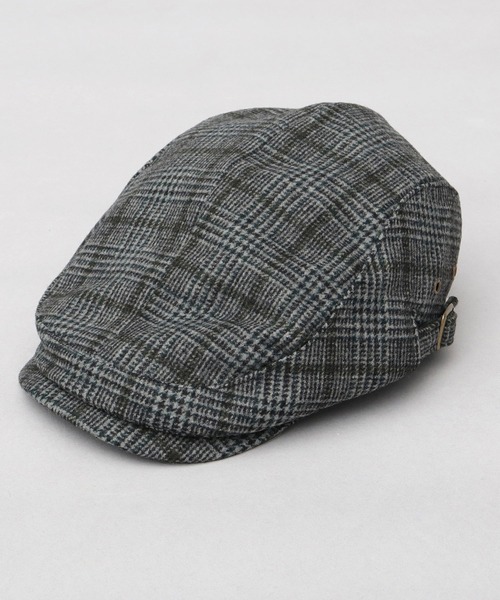 A.M.S.(エーエムエス)の「ウール混 チェックツイード ハンチング(ハンチング/ベレー帽・メンズ・ブラウン/ブラック・FREE)」の15枚目の写真