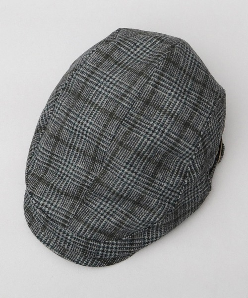 A.M.S.(エーエムエス)の「ウール混 チェックツイード ハンチング(ハンチング/ベレー帽・メンズ・ブラウン/ブラック・FREE)」の13枚目の写真