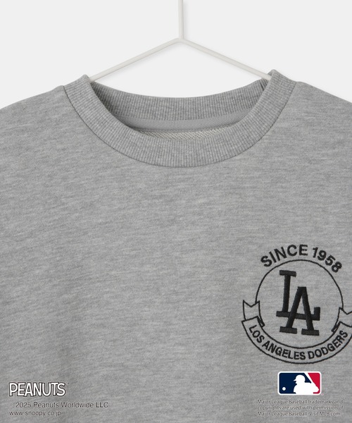 MLB(メジャーリーグベースボール)の「【PEANUTS×MLB COLLECTION by ROPE' PICNIC】スウェット(スウェット・キッズ・ライトグレー/ブラウン/チャコールグレー・L/S/M)」の6枚目の写真