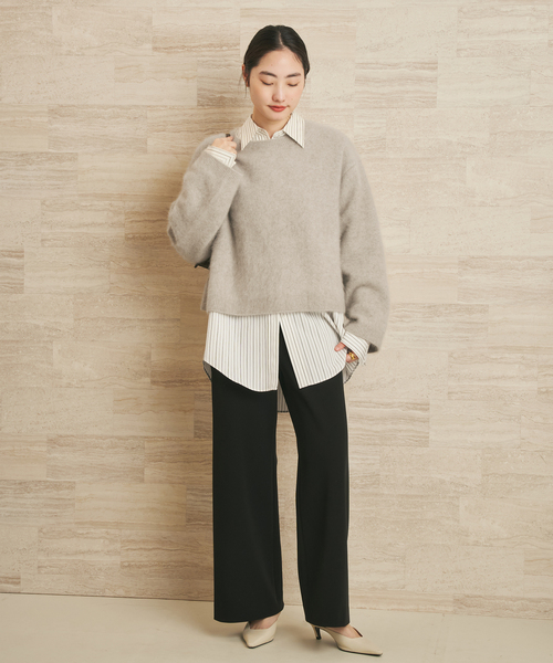 plage（プラージュ）の「nuance stripe シャツ（シャツ/ブラウス・レディース・ホワイト・FREE）」の3枚目の写真