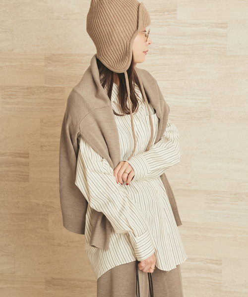 plage（プラージュ）の「nuance stripe シャツ（シャツ/ブラウス・レディース・ホワイト・FREE）」の10枚目の写真