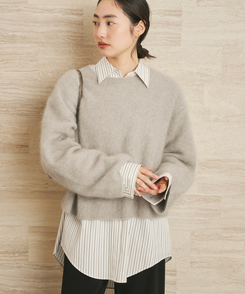 plage（プラージュ）の「nuance stripe シャツ（シャツ/ブラウス・レディース・ホワイト・FREE）」の14枚目の写真