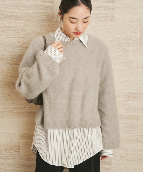 plage（プラージュ）の「nuance stripe シャツ（シャツ/ブラウス・レディース・ホワイト・FREE）」の15枚目の写真