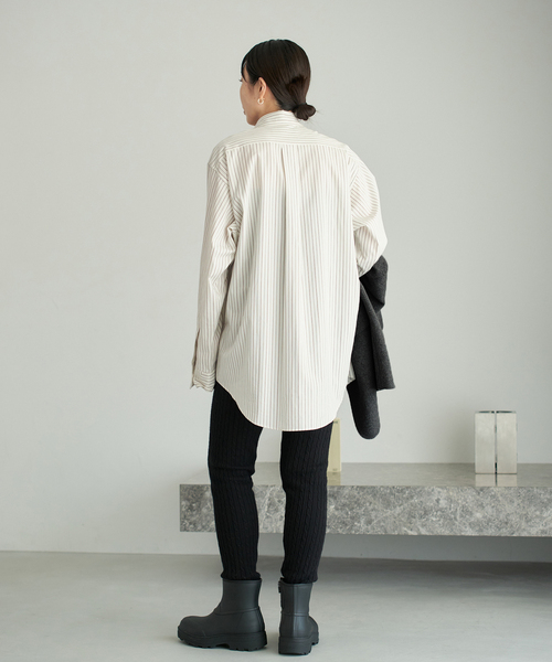 cafnePlage nuance stripe シャツ セール】nuance stripe シャツ（シャツ/ブラウス）｜Plage（プラージュ