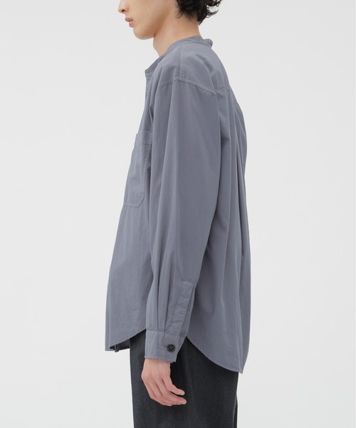 シャツ　ブラウス　MHL. GARMENT DYE COTTON POPLIN GARMENT DYE COTTON SHIRTING（シャツ⁄ブラウス）｜MHL