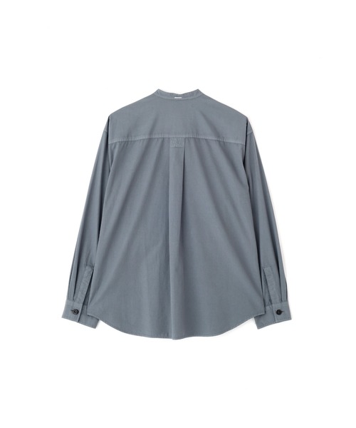 MHL.（エムエイチエル）の「GARMENT DYE COTTON SHIRTING（シャツ/ブラウス・メンズ・ホワイト/ブルー・SMALL/MEDIUM/LARGE）」の10枚目の写真