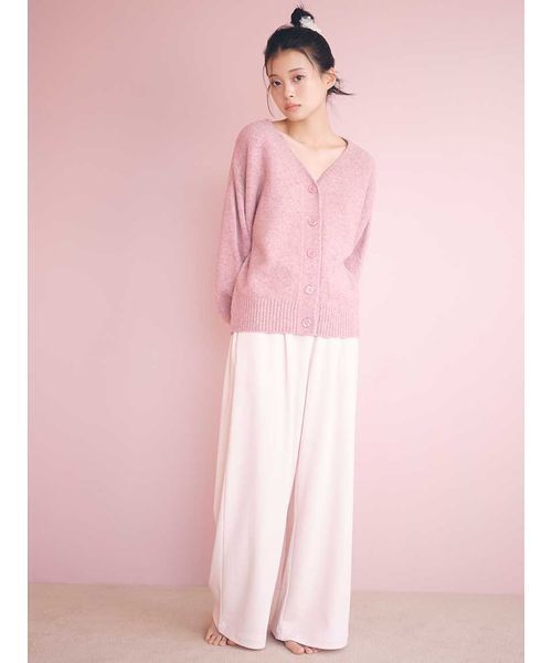 SNIDEL HOME（スナイデルホーム）の「【5th Anniversary】カラーカーディガン（ルームウェア/パジャマ・レディース・アイボリー/ライトブルー/グレー/ピンク/ラベンダー・F）」の10枚目の写真