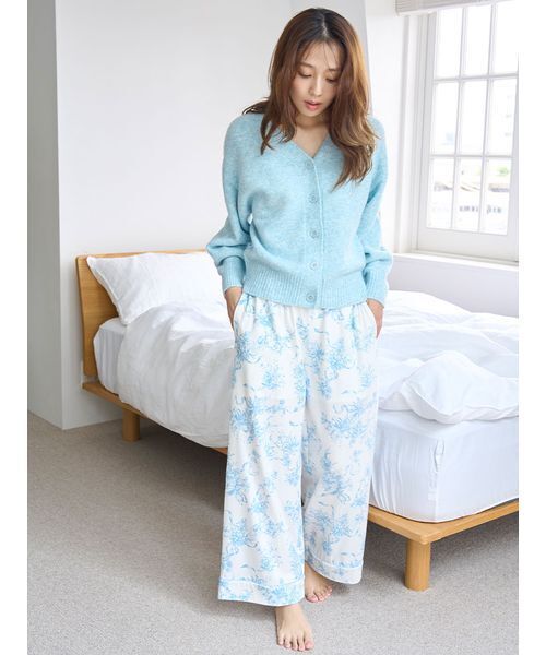 SNIDEL HOME（スナイデルホーム）の「【5th Anniversary】カラーカーディガン（ルームウェア/パジャマ・レディース・アイボリー/ライトブルー/グレー/ピンク/ラベンダー・F）」の15枚目の写真