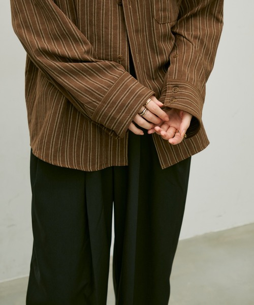 Lutim by u(ルチバイユー)の「Ethical suede over shirt / エシカルスエードオーバーシャツ(シャツ/ブラウス・レディース・ベージュ/ブラウン/ブルー・FREE)」の16枚目の写真